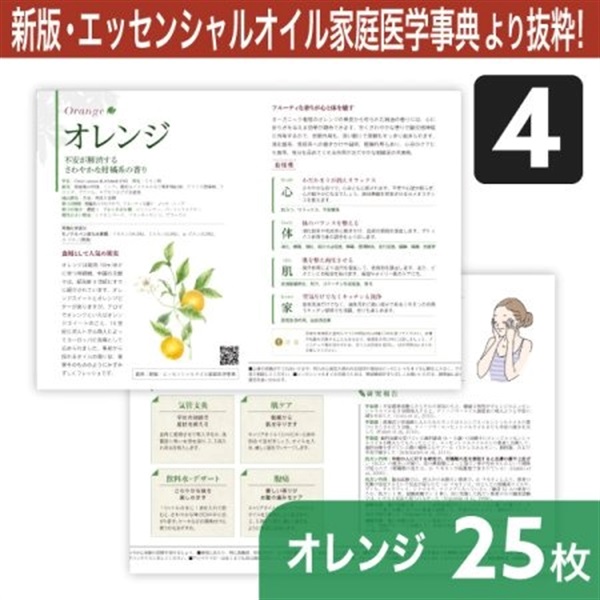 サンプリングリーフレット単品(シングルオイル)25枚[全4種] (オレンジ)
