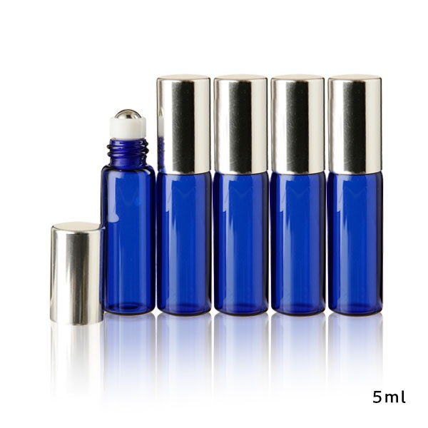 ロールオンスリム ・ブルー［シルバーキャップ］5本セット（3ml、5ml、10ml）(5ml)