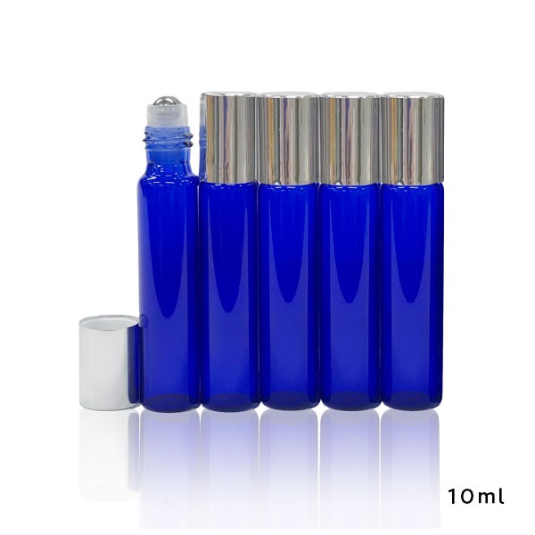 ロールオンスリム ・ブルー［シルバーキャップ］5本セット（3ml、5ml、10ml）(10ml)