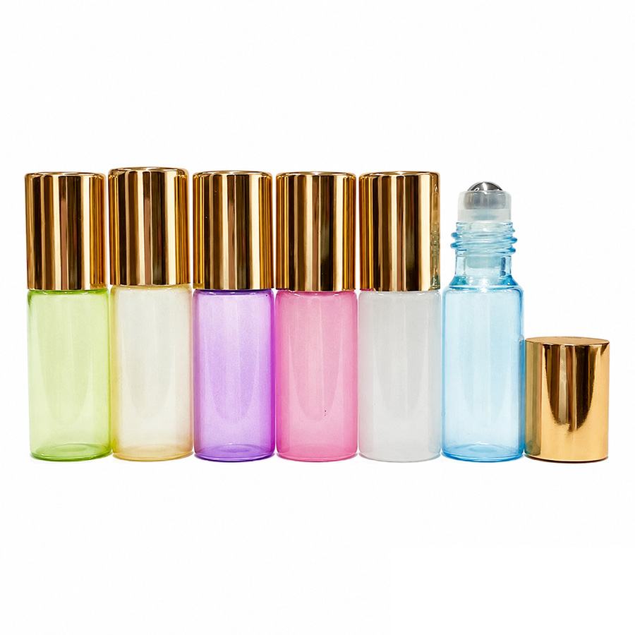 パステル スリムロールオン　6色セット（3ml、5ml、10ml）(5ml【ゴールド】)
