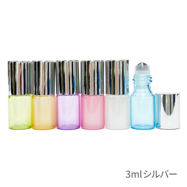 パステル スリムロールオン　6色セット（3ml、5ml、10ml）(3ml【シルバー】)