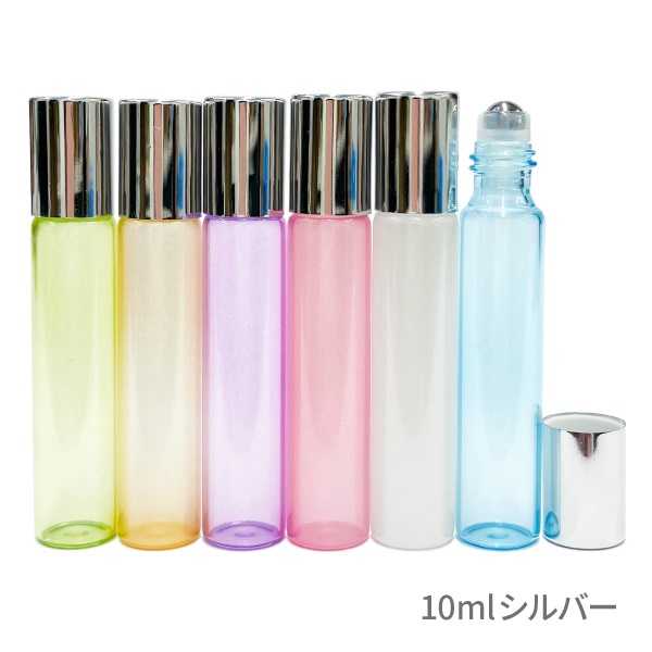 パステル スリムロールオン　6色セット（3ml、5ml、10ml）(10ml【シルバー】)