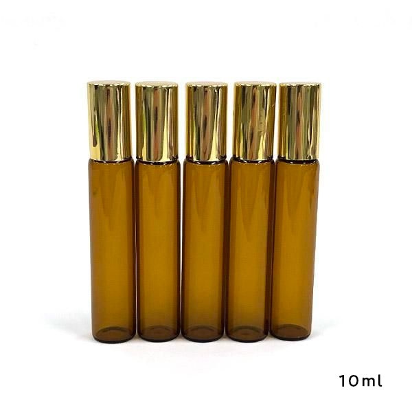 ロールオンスリム　ブラウン［ゴールドキャップ］5本セット（3ml、5ml、10ml）(10ml)