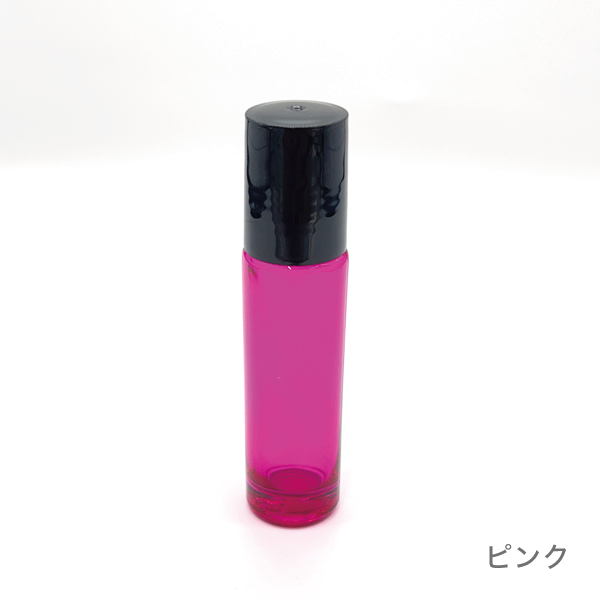 10mlロールオンボトル［ブラックキャップ］(ピンク)