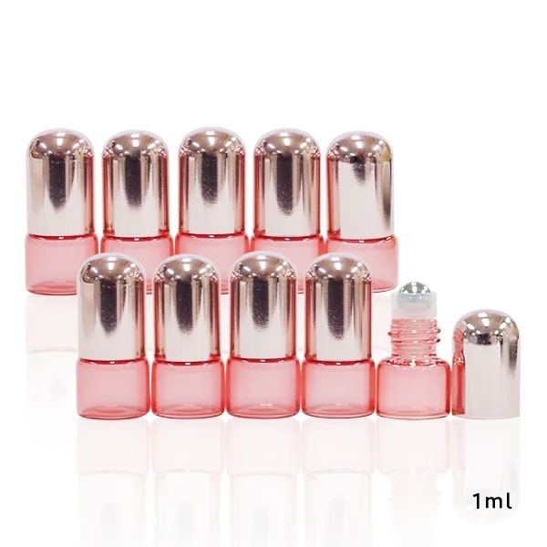 ロールオンボトル パールピンク【5本・10本セット】(【10本セット】1ml)