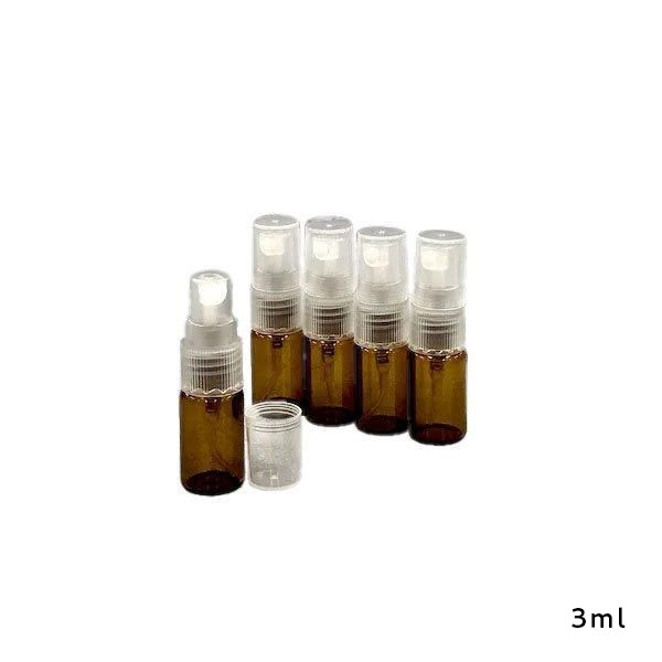 スプレースリム ブラウン［クリアキャップ］5本セット【遮光】（3ml、5ml）(3mlスプレースリム ブラウン［クリアキャップ］)