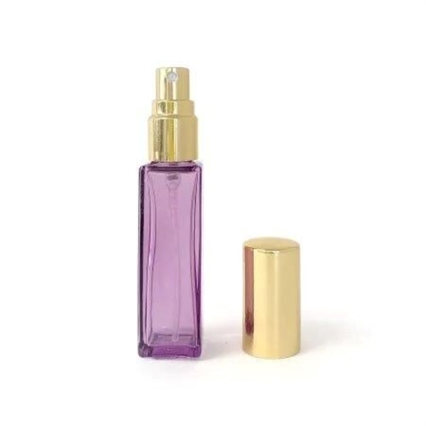 9ml スプレーボトル スクエア【7種類】(パープル［ゴールドキャップ］)