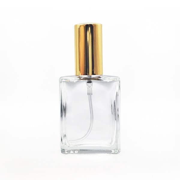 15mlスプレーボトル　レクタングル(ゴールドキャップ)