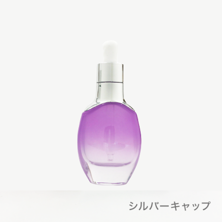 30ml オーバルスポイトボトル(シルバー[フレンチヴァイオレット])