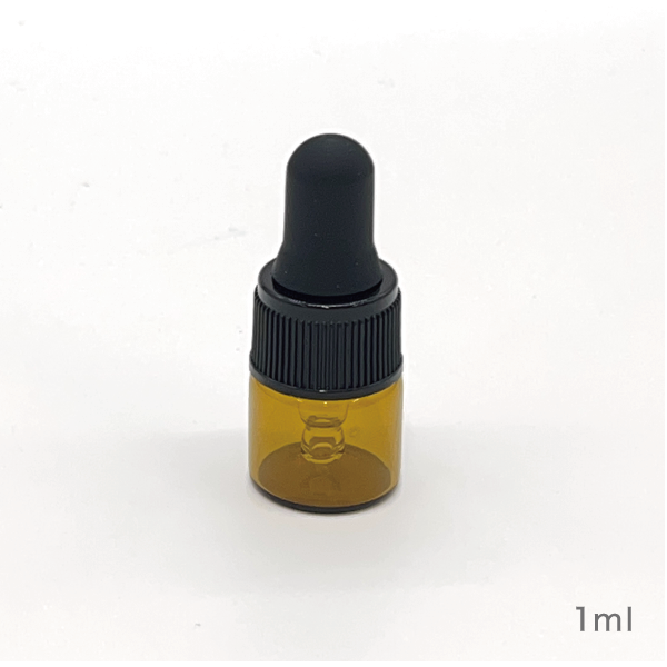 スポイトボトル ［ブラウン・遮光］5本セット（1ml 、2ml、3ml、5ml）(1ml)