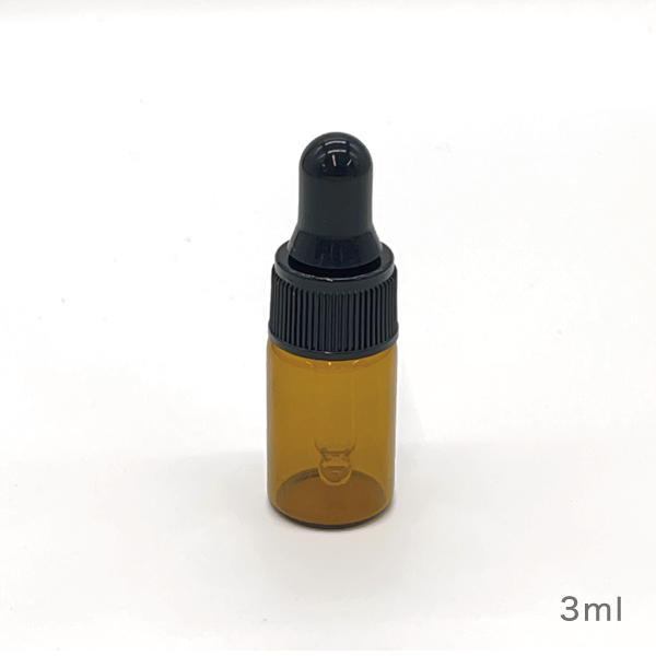スポイトボトル ［ブラウン・遮光］5本セット（1ml 、2ml、3ml、5ml）(3ml)