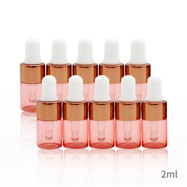 スポイトボトル ［チェリーピンク］5本、10本セット（1ml、2ml、3ml、5ml）(2ml)