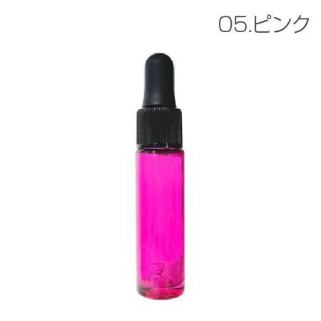 10mlスポイトボトル [ブラックキャップ](ピンク)