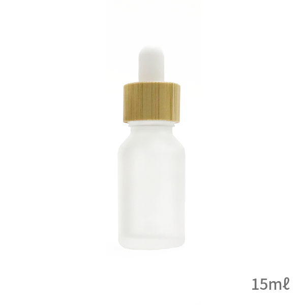 スポイトボトル　フロスト［バンブー］（10ml、15ml、30ml）(15ml   [クリア])