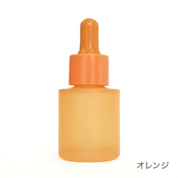20mlカラースタイリングスポイトボトル　フロスト（全7色）(オレンジ )