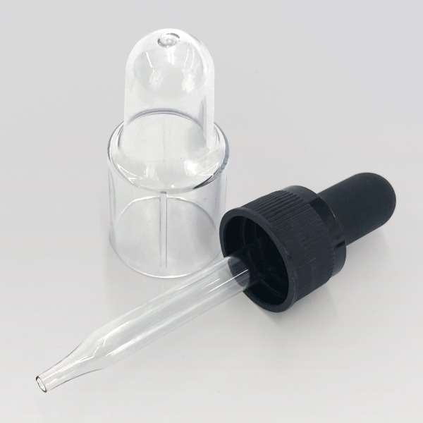 15mlボトル用蓋付きスポイトキャップ