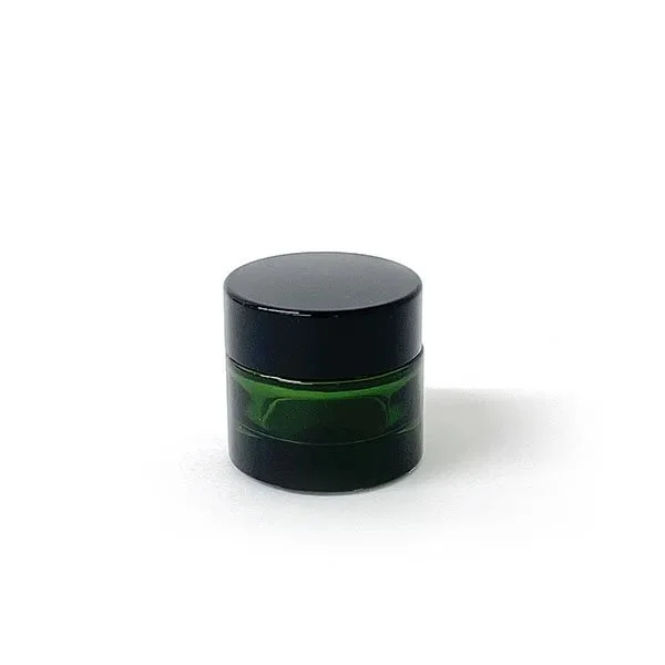 クリームジャー グリーン［ブラックキャップ］【遮光】【5g、10g、20g、30g、50g】(10g)