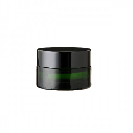 クリームジャー グリーン［ブラックキャップ］【遮光】【5g、10g、20g、30g、50g】(20g)