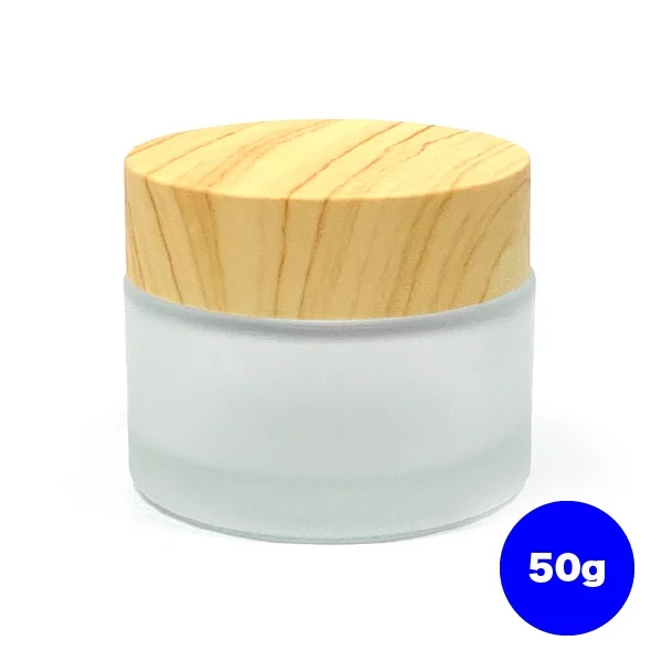 クリームジャー フロスト［木目調］【5 g、10 g、15 g、30 g、50 g】(50g)