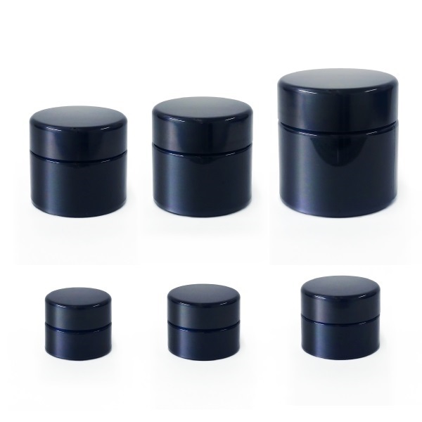 【ブラックシリーズ】クリームジャー（5g、10g、15g、30g、50g、100g）