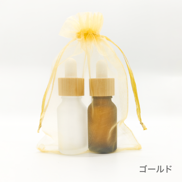 オーガンジー　3枚セット（全14色）【小・大】(ゴールド　大)