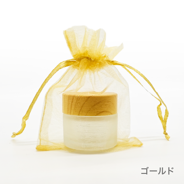 オーガンジー　3枚セット（全14色）【小・大】(ゴールド　小)