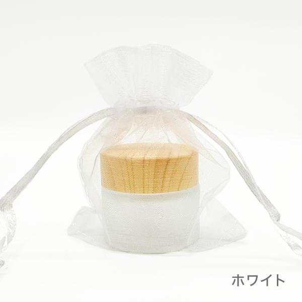 オーガンジー　3枚セット（全14色）【小・大】(ホワイト　小)
