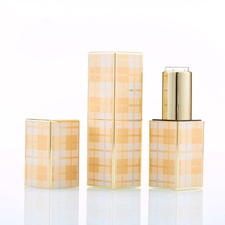 リップケース　チェック(イエロー)