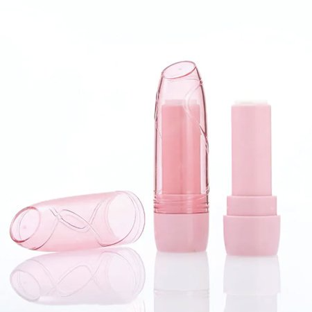 リップケース　パステルクリア(ピンク)