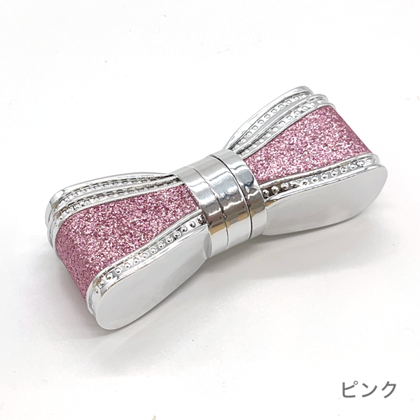 リップケースVI ラメリボン(ピンク)