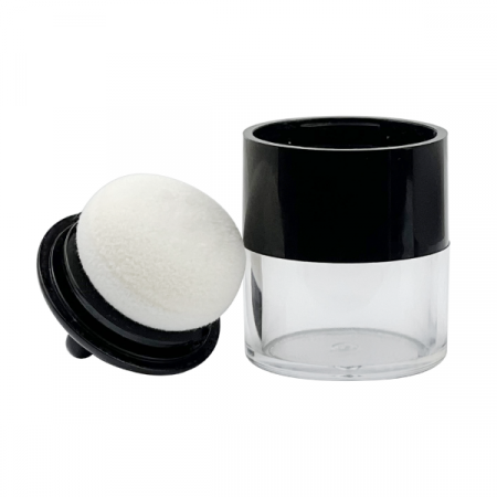 ポンポンパウダーケース(ブラック)