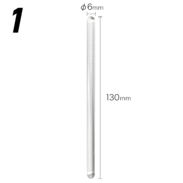 ガラス棒(【1】130mm×φ6mm)