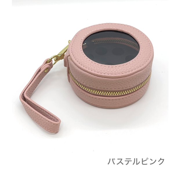 アロマケース ドーナツミニⅤ　10本用（1-3ml小分けビン用）(パステルピンク)