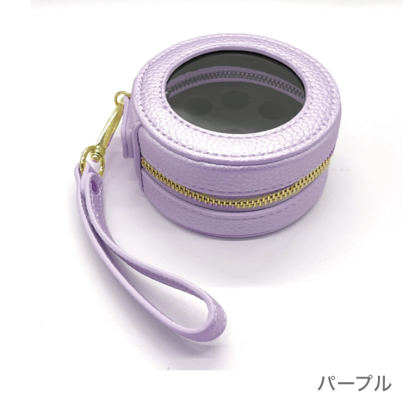 アロマケース ドーナツミニⅤ　10本用（1-3ml小分けビン用）(パープル)