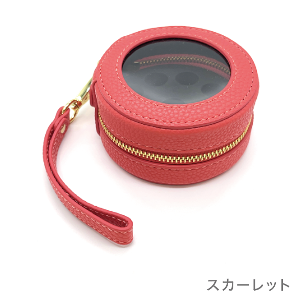 アロマケース ドーナツミニⅤ　10本用（1-3ml小分けビン用）(スカーレット)