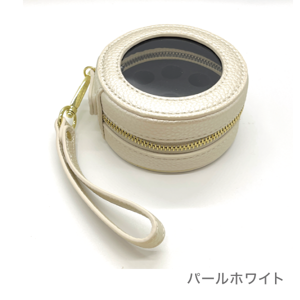 アロマケース ドーナツミニⅤ　10本用（1-3ml小分けビン用）(パールホワイト)