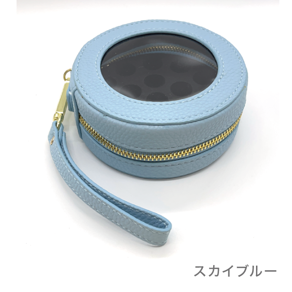 アロマケース ドーナツ　19本用（1-3ml小分けビン用）(スカイブルー)