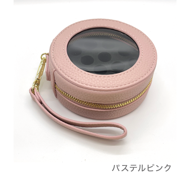 アロマケース ドーナツ　19本用（1-3ml小分けビン用）(パステルピンク)