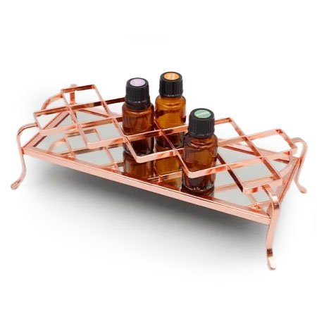 アロマオイルスタンド　Lumière (リュミエール)【15ml オイルボトル × 8本用 ・14本用】(【14本用】ピンクゴールド)