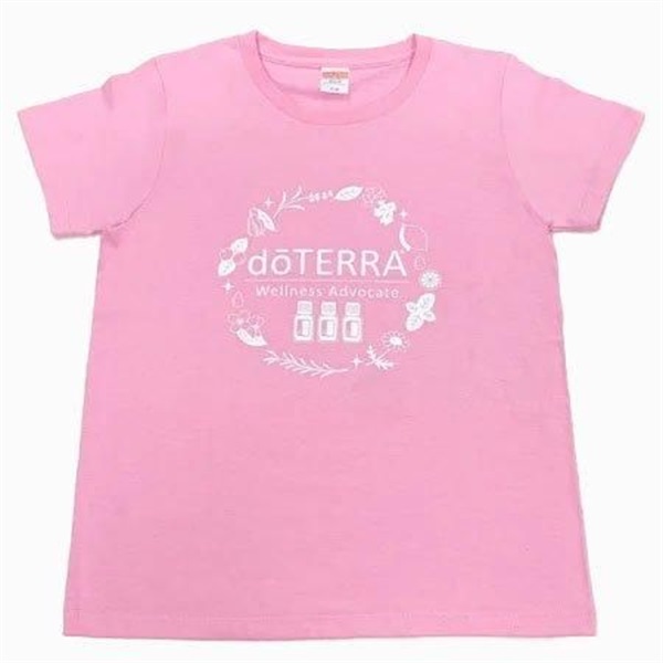 Tシャツ - ボタニカル - ライトピンク［レディース］
