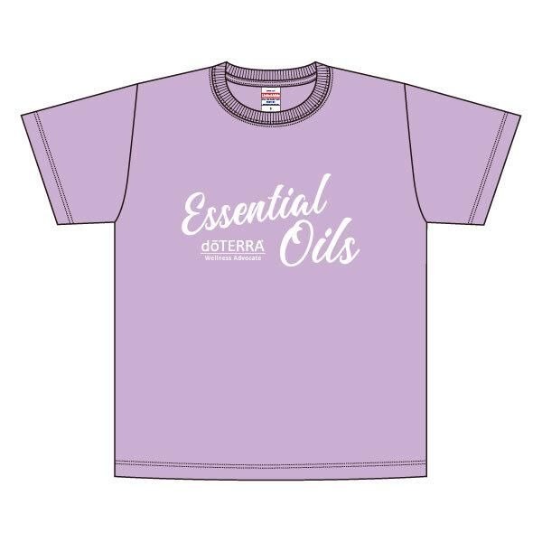 Tシャツ - エッセンシャルオイル -  【ラベンダー・ブラック】［男女兼用］ 