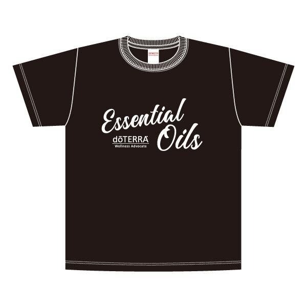 Tシャツ - エッセンシャルオイル -  【ラベンダー・ブラック】［男女兼用］ (ブラック　L)