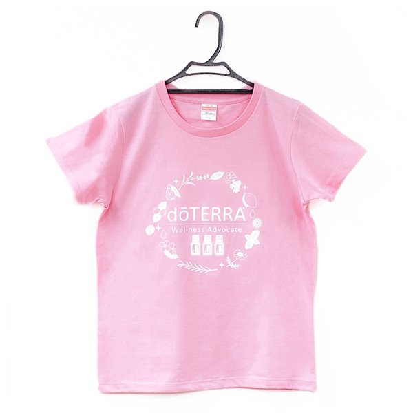 Tシャツ - 【エッセンシャルオイル・ボタニカル】男女兼用(【M】 ライトピンク［レディース］)
