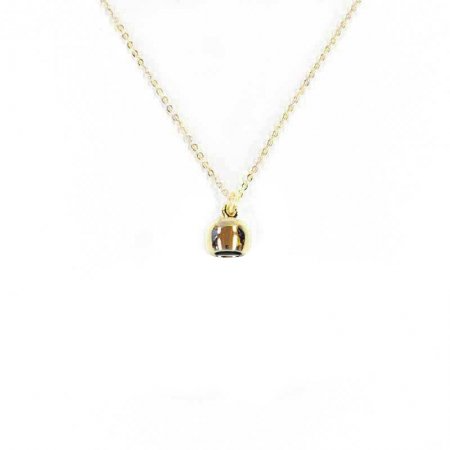 セルフデコレーションネックレス用　メタルキャップ＆チェーンセット(パッキン付き)(ゴールド)